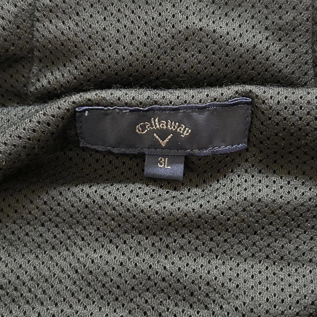 【美品】CallawayGOLF フルジップ フーディブルゾン 3Lサイズ 黒色