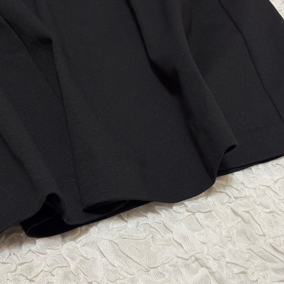 タグ付新品✨23区　シンプル　ブラック　ロング　フレア　ワンピース　ペチコート付