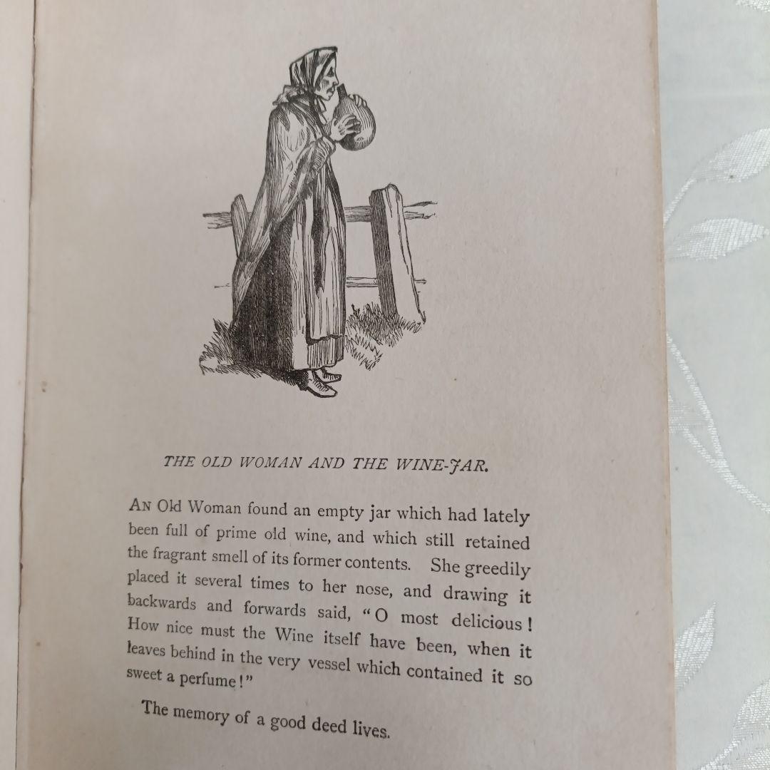 イソップ物語　全篇英語　古書