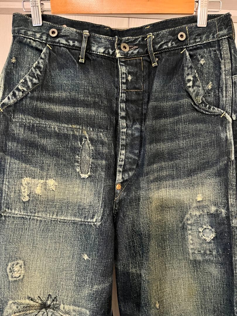 kapital パッチワークペインターリメイクデニムパンツ