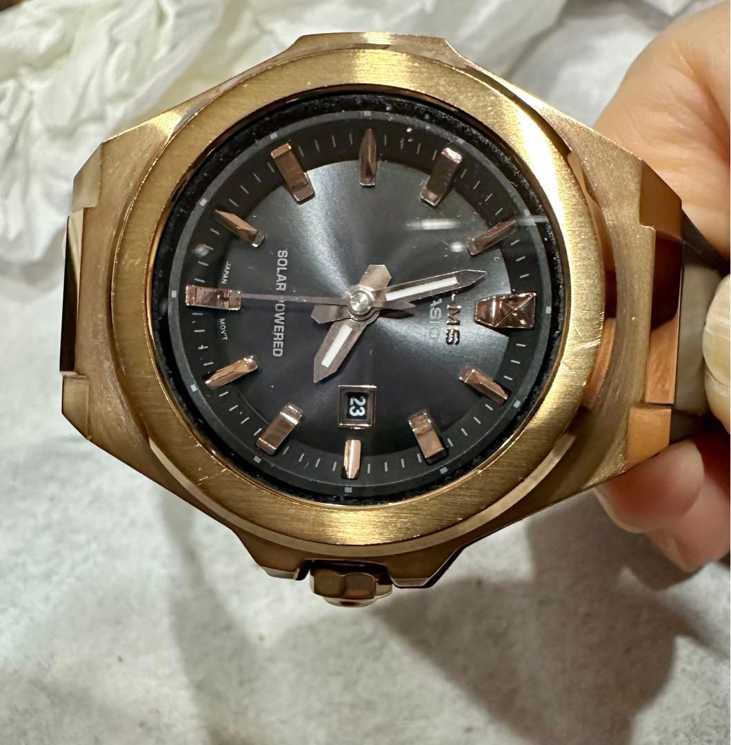 BABY-G（ベイビーG）G-MS ピンクゴールド ブラック