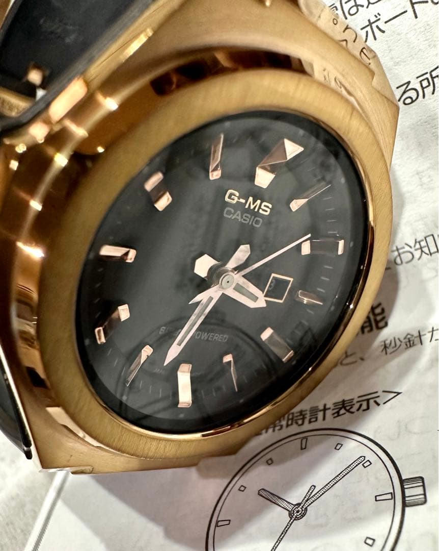 BABY-G（ベイビーG）G-MS ピンクゴールド ブラック