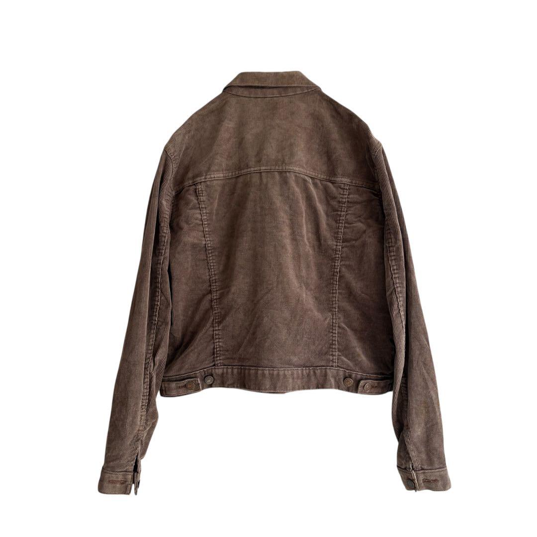 70sフランス製Levi’sコーデュロイジャケット白タブ 小文字eブラウン3rd