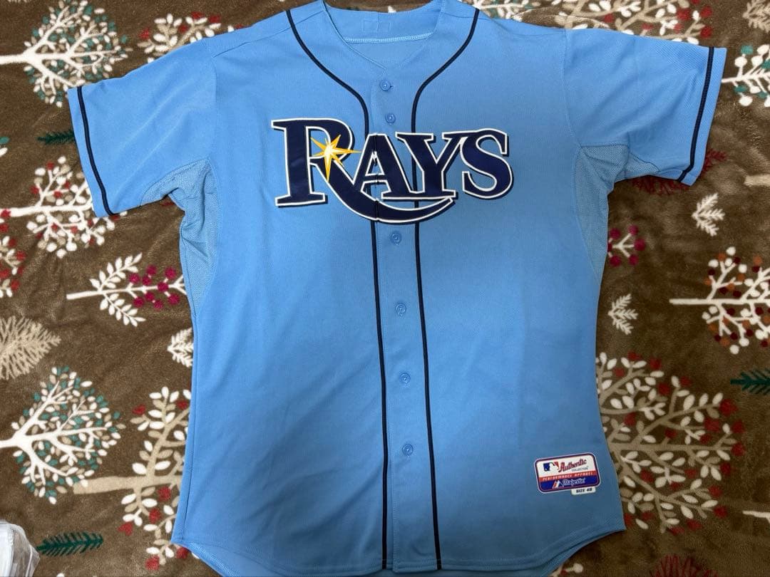 レイズ オルタネイトロンゴリアオーセンティックジャージ48サイズマジェスティック