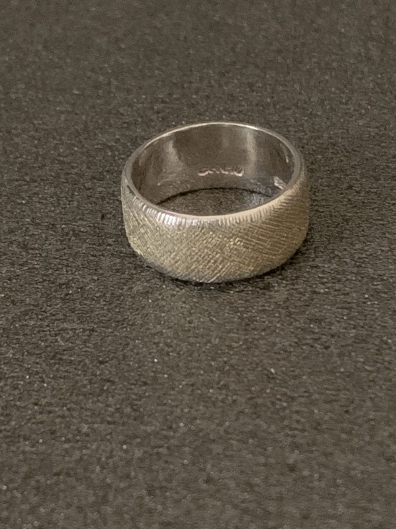 あさひ　リング　指輪　d-NH 925 K18 金箔　布目象嵌