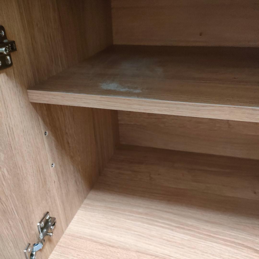 【Yui】大川家具 東馬 ステンレス天板付き キッチンカウンターOCTA