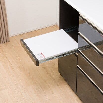 【送料込】120cmx206cm 黒キッチンボード Nポスティア120KB BK