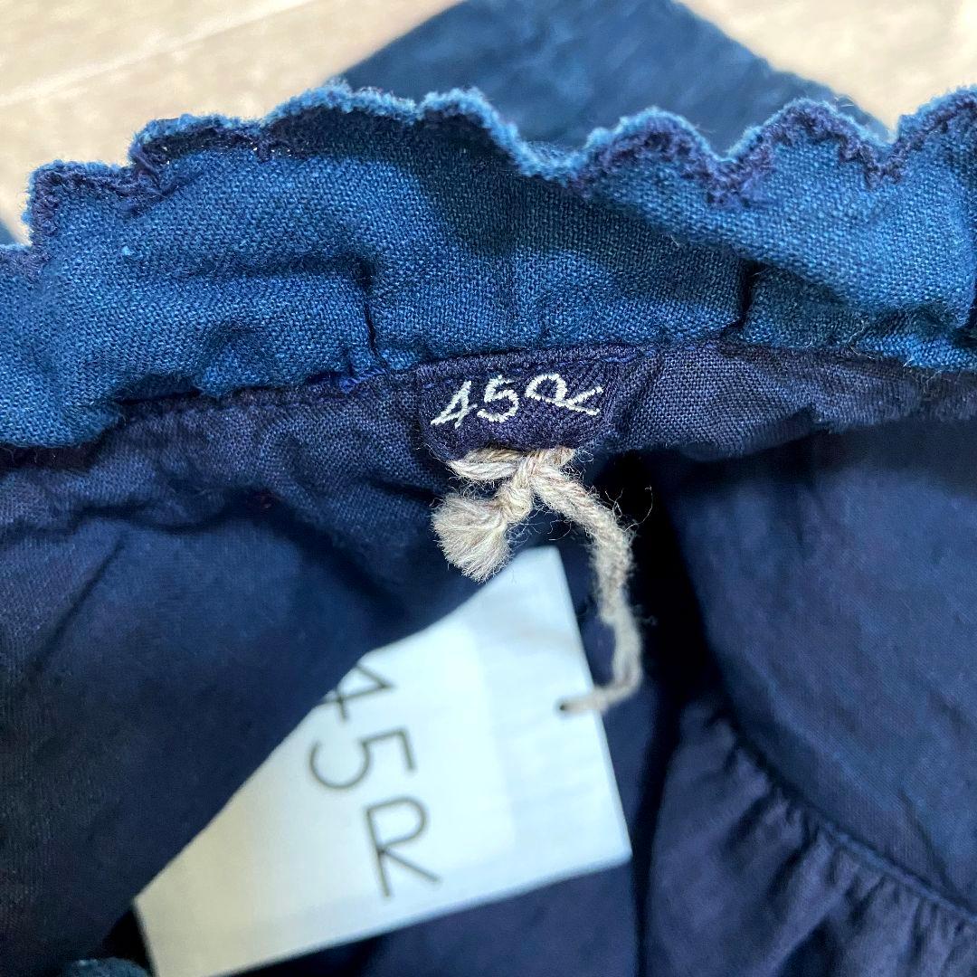 はな【入手困難】未使用タグ付き45Rグーグードレス　70850253　藍染