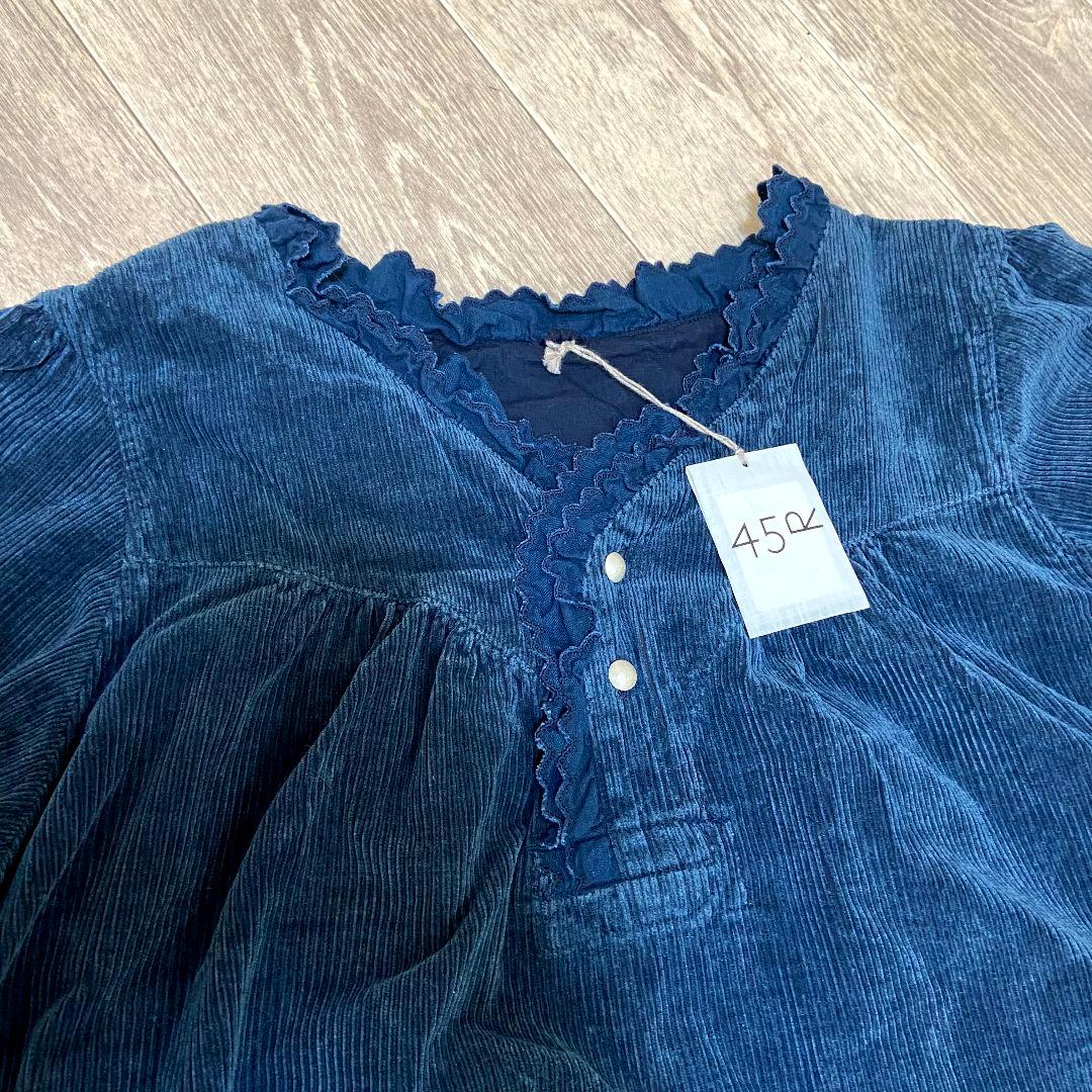 はな【入手困難】未使用タグ付き45Rグーグードレス　70850253　藍染