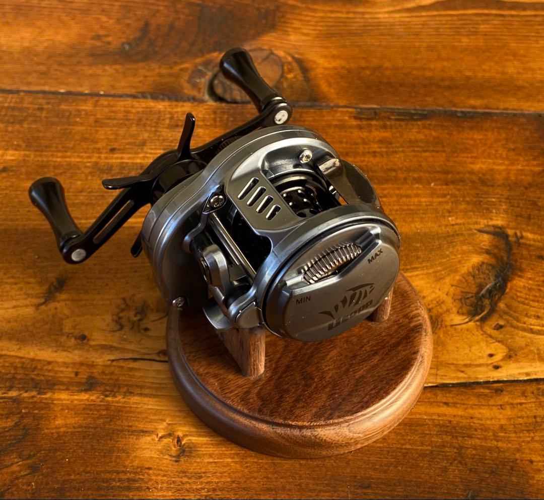 釣り竿セット　トラウトロッド　ウッドグリップ　丸型リール　ベイトロッド　渓流釣り