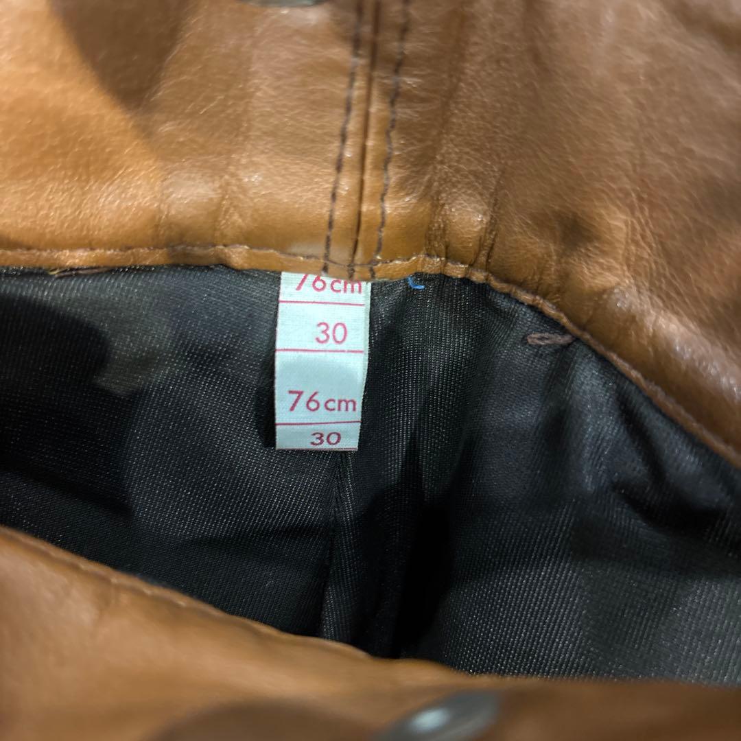 70s ヴィンテージ UK HONDA ライダース レザー ジャケット 上下