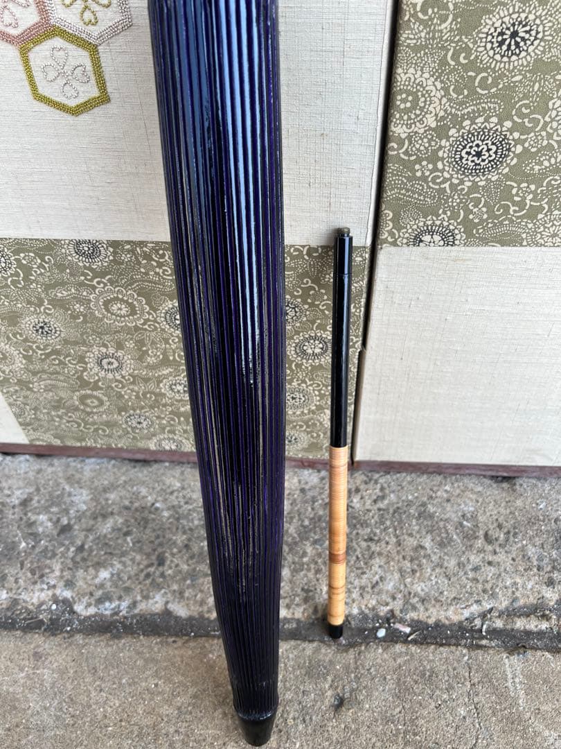 紫蛇の目傘　番傘　和傘　傘　二段継　舞踊　大衆演劇　着物　撮影