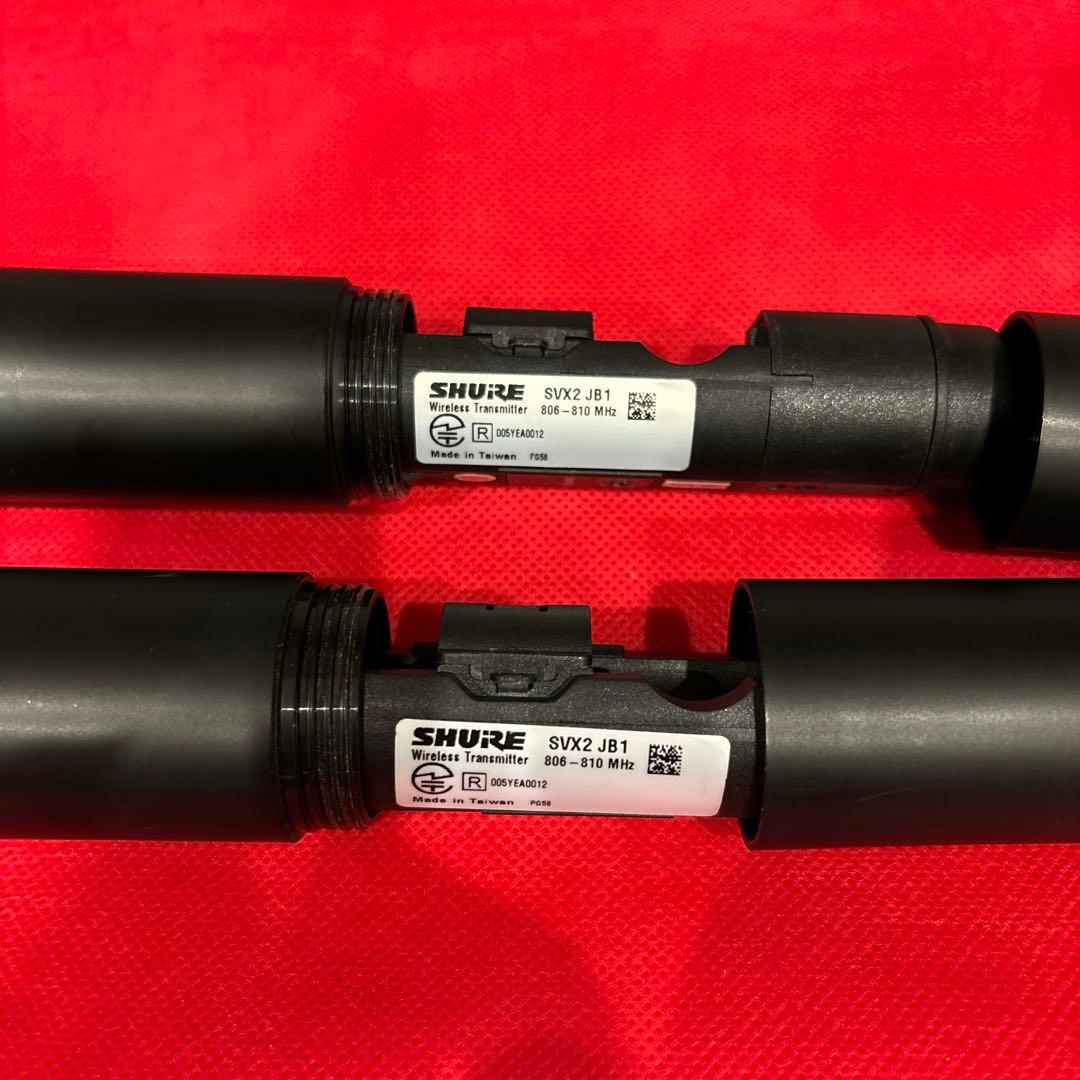 SHURE SVX88 SVX2 PG58×2ワイヤレスマイク