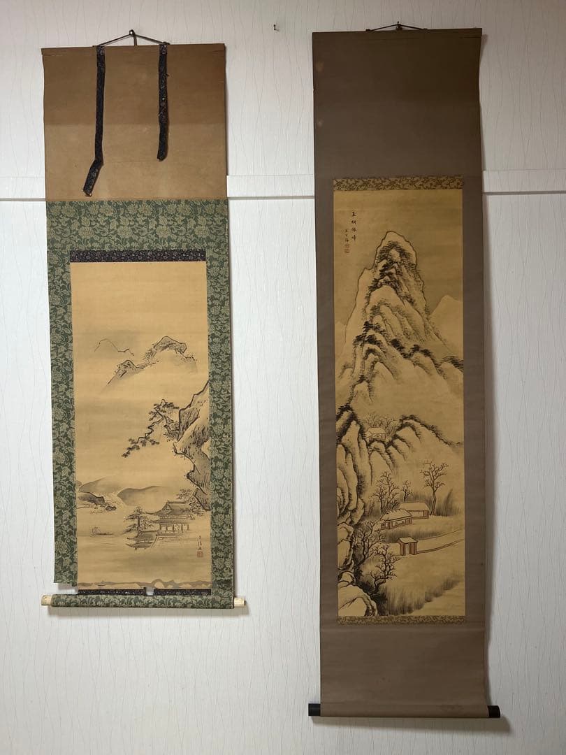 m*m様 掛軸まとめて38本 日本画 書 山水　花鳥　茶掛など！