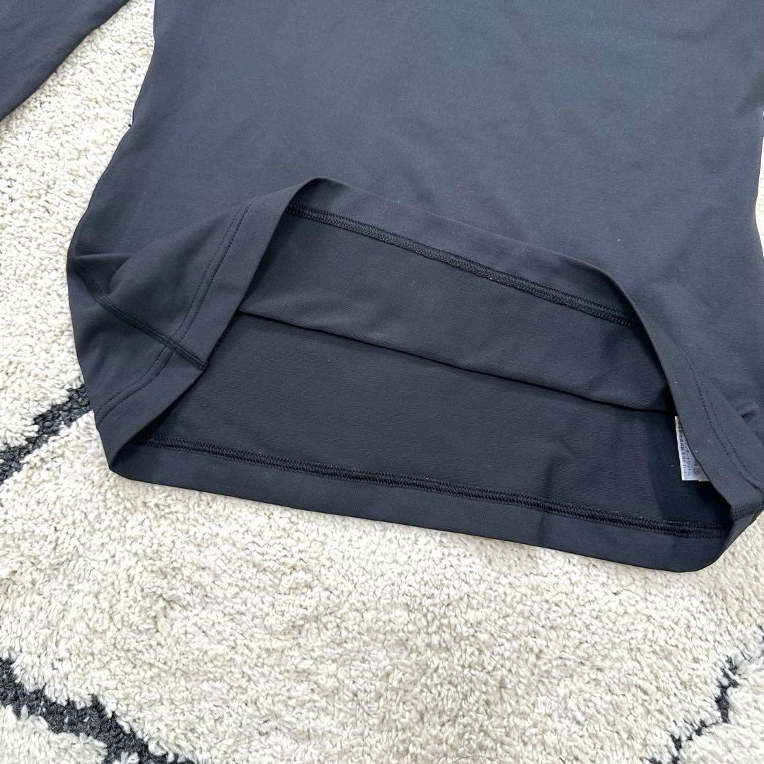 美品 PEARLY GATES 長袖シャツ ストレッチ　モックネック ブラック