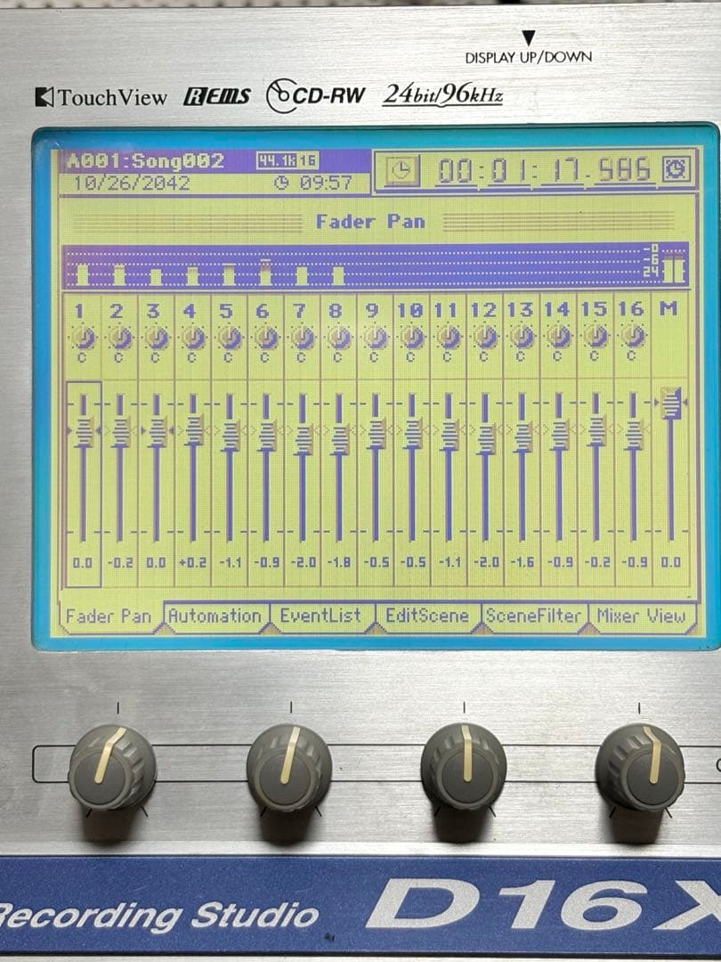 KORG デジタルマルチトラックレコーダー　MTR D16XD