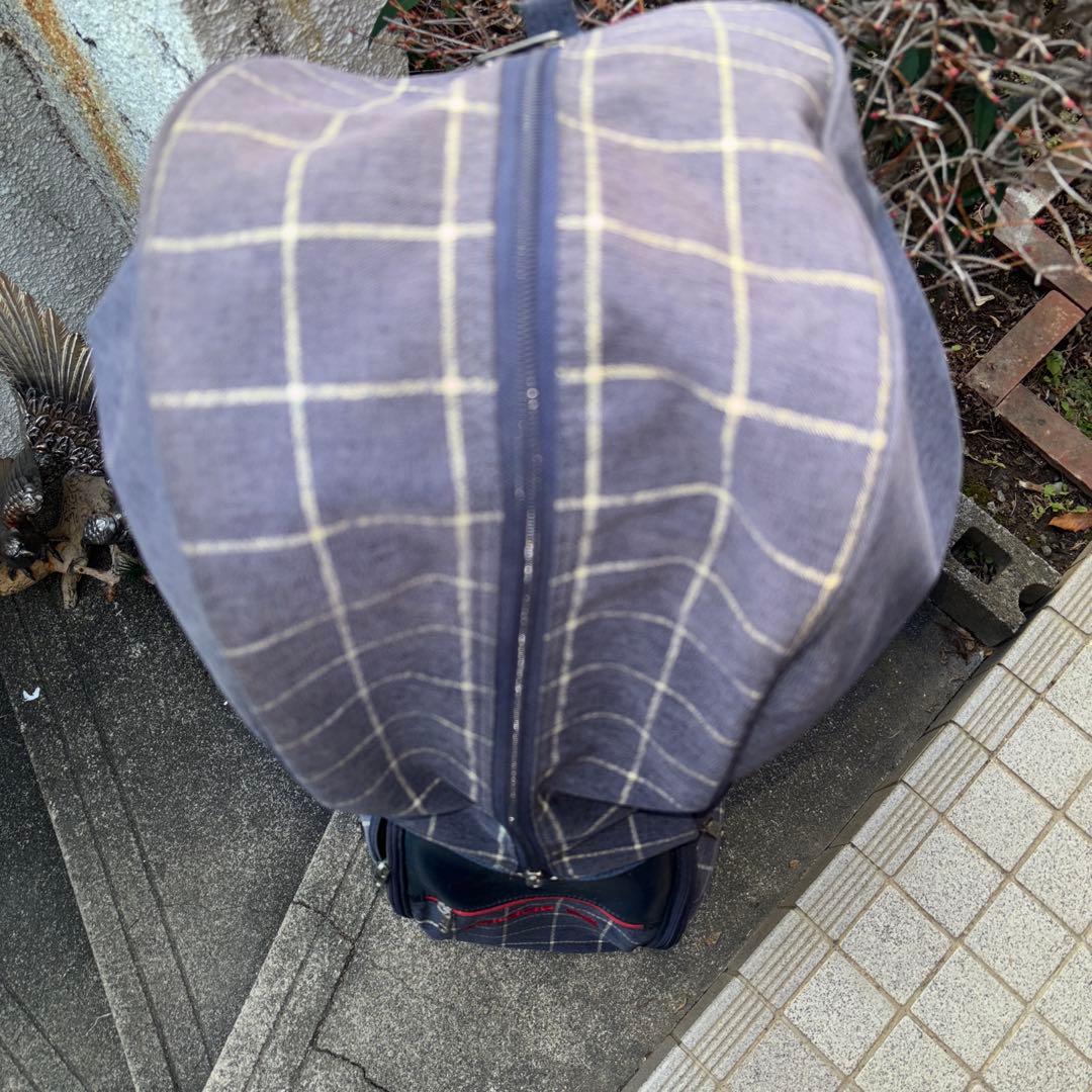 adidas チェック柄 ゴルフバッグ
