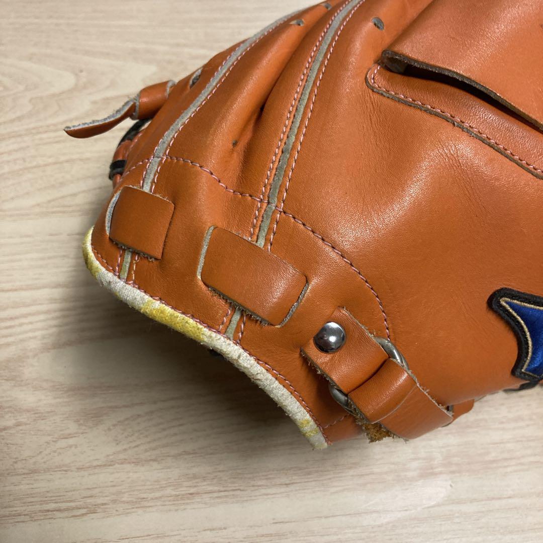 MIZUNOミズノ一般 軟式 捕手 野球 キャッチャーミット オレンジ