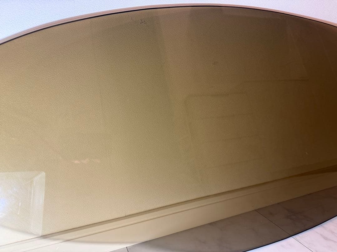 モダンセンターガラステーブル 木製　幅109㎝奥行44.5㎝高さ37.5㎝