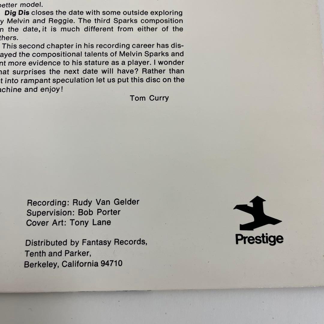 Melvin Sparks Spark Plug LPレコード