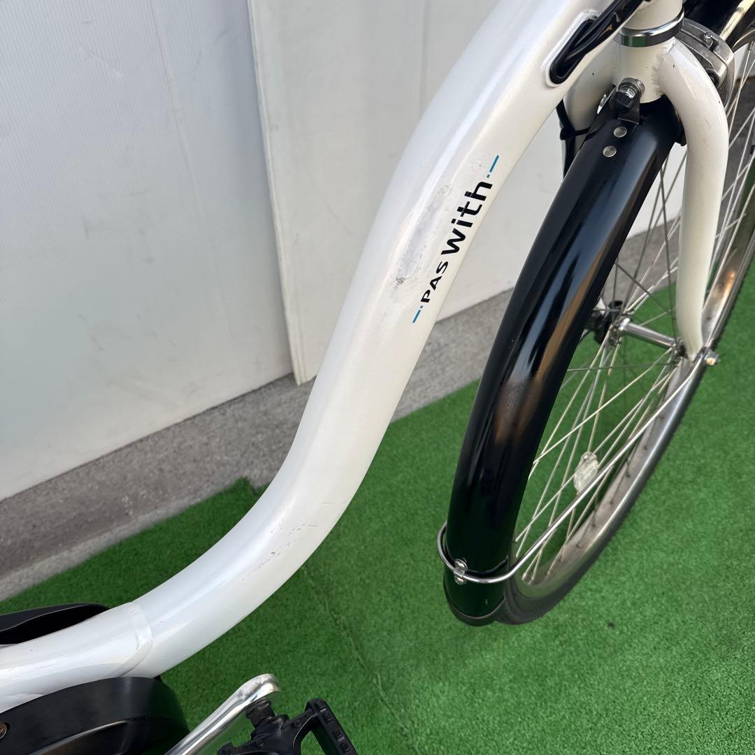 YAMAHAヤマハ電動アシスト自転車26インチ 12.3Ah ホワイト