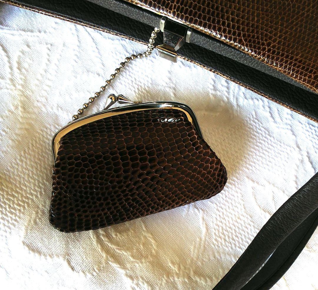 和洋 どちらにも ★ シックなリザード ハンドバッグ