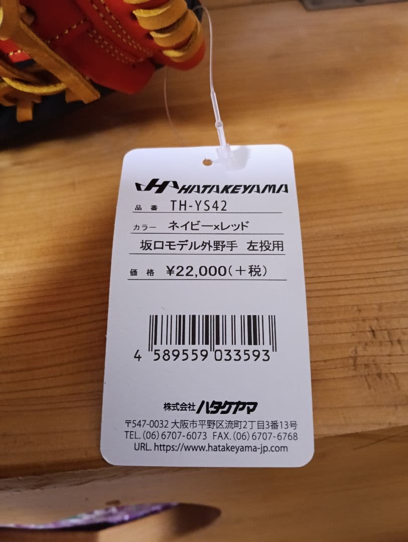 レア商品！坂口モデル 外野手用グローブ 左利き用 ハタケヤマ