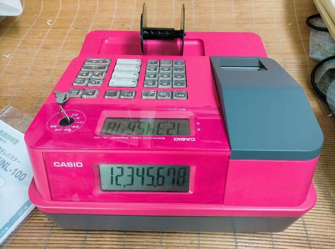 カシオレジスター　NL-100　コンパクト　人気機種　感熱紙　110888