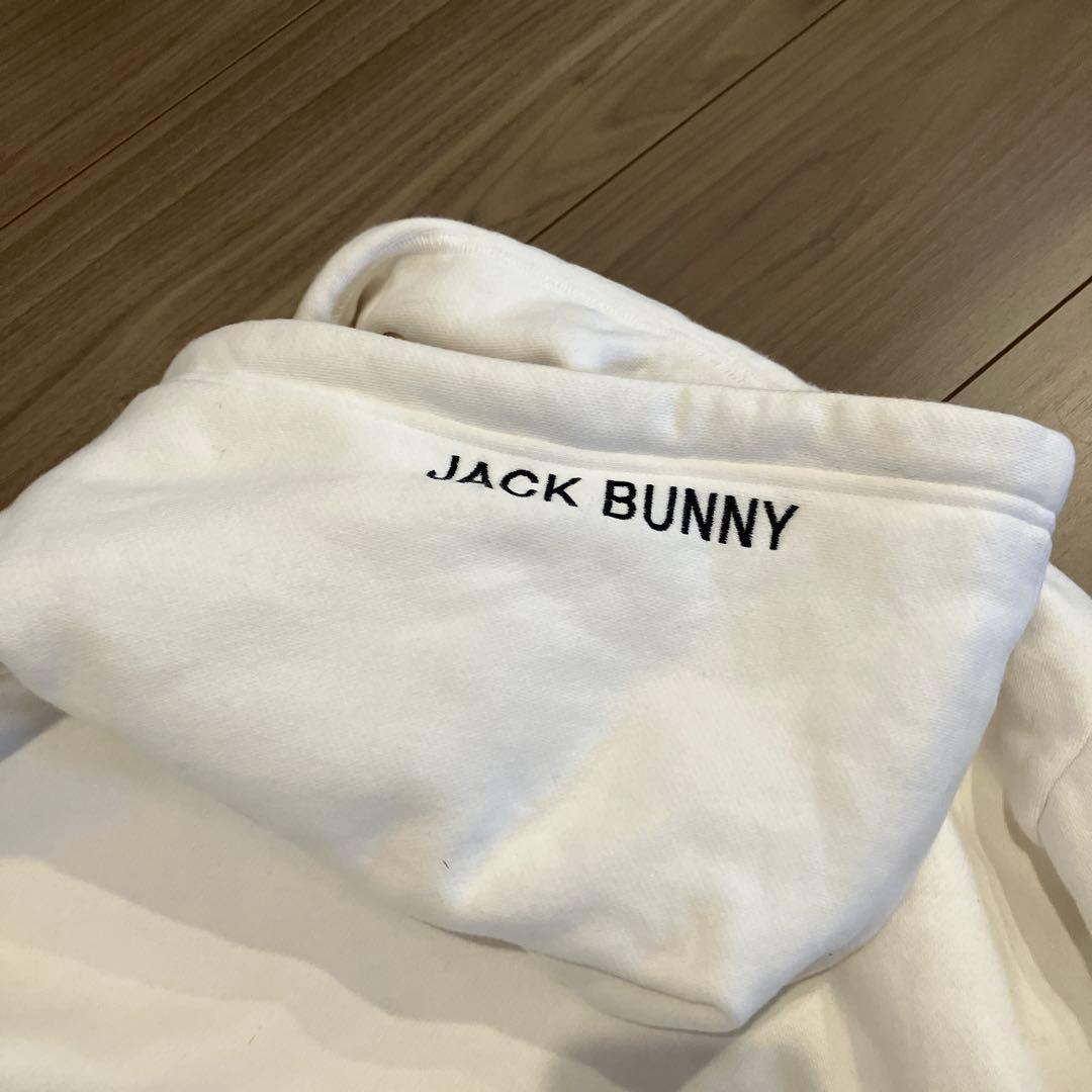 Jack Bunny!! ジャックバニー 長袖 フードパーカー　ホワイト