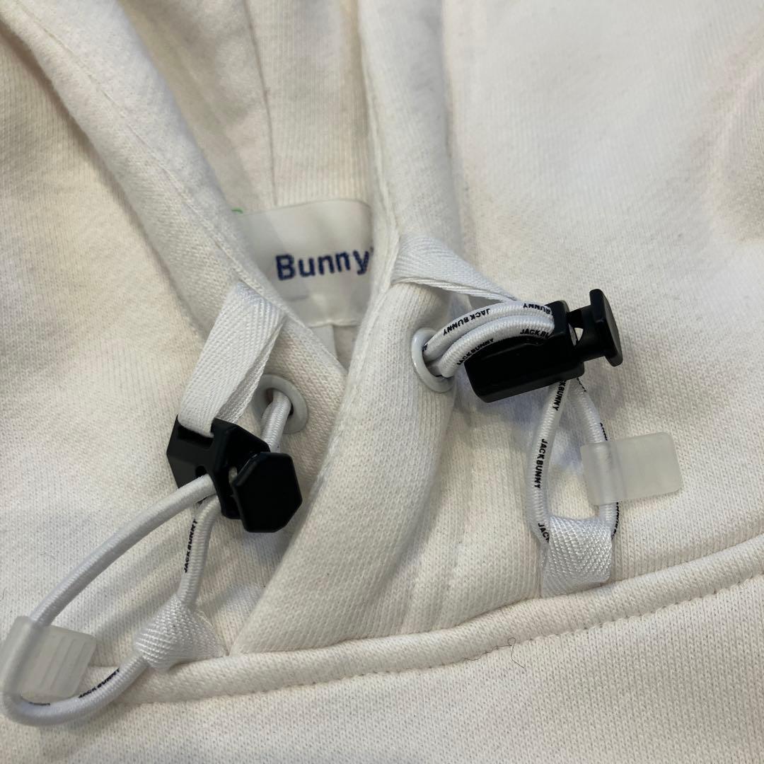 Jack Bunny!! ジャックバニー 長袖 フードパーカー　ホワイト