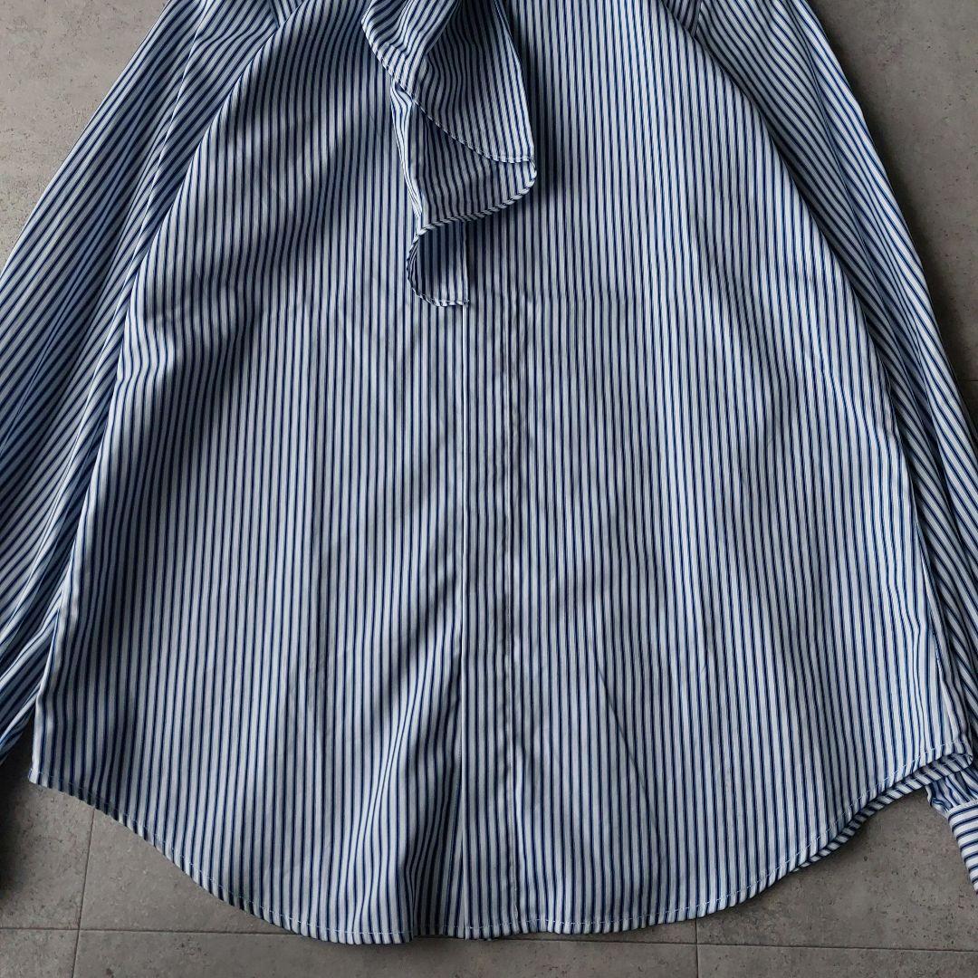 未使用タグ付き ラルフローレン ボウタイ ストライプシャツ M相当