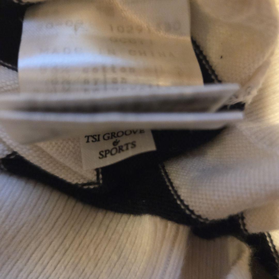 PEARLY GATES ストライプ ハイネックセーター