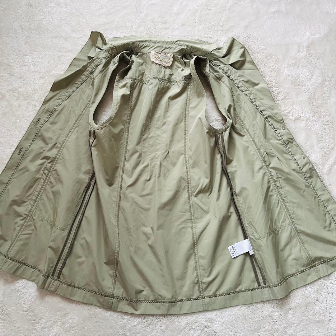 極美品XL✨インポートロッサRossa ジレ　ベスト　フリルくすみミント近年購入