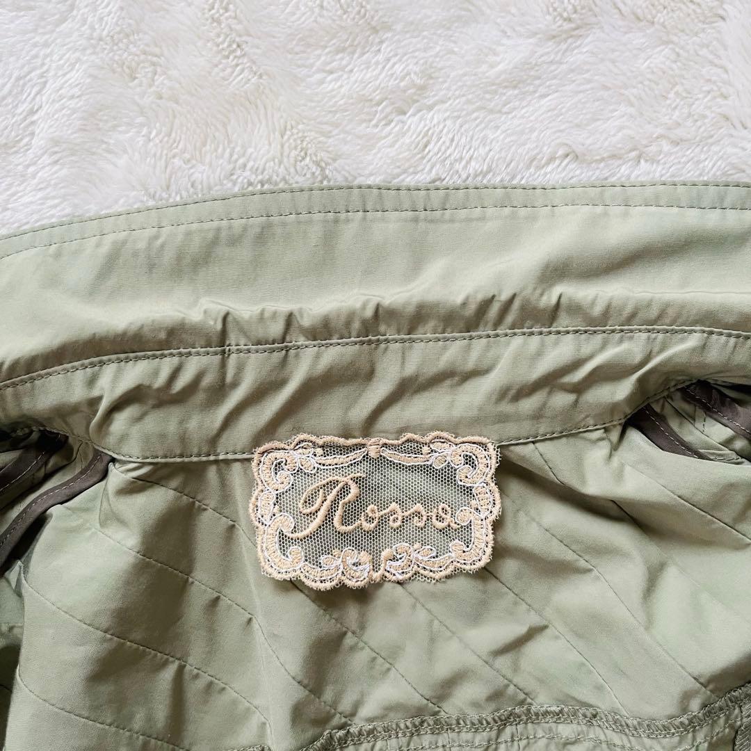 極美品XL✨インポートロッサRossa ジレ　ベスト　フリルくすみミント近年購入