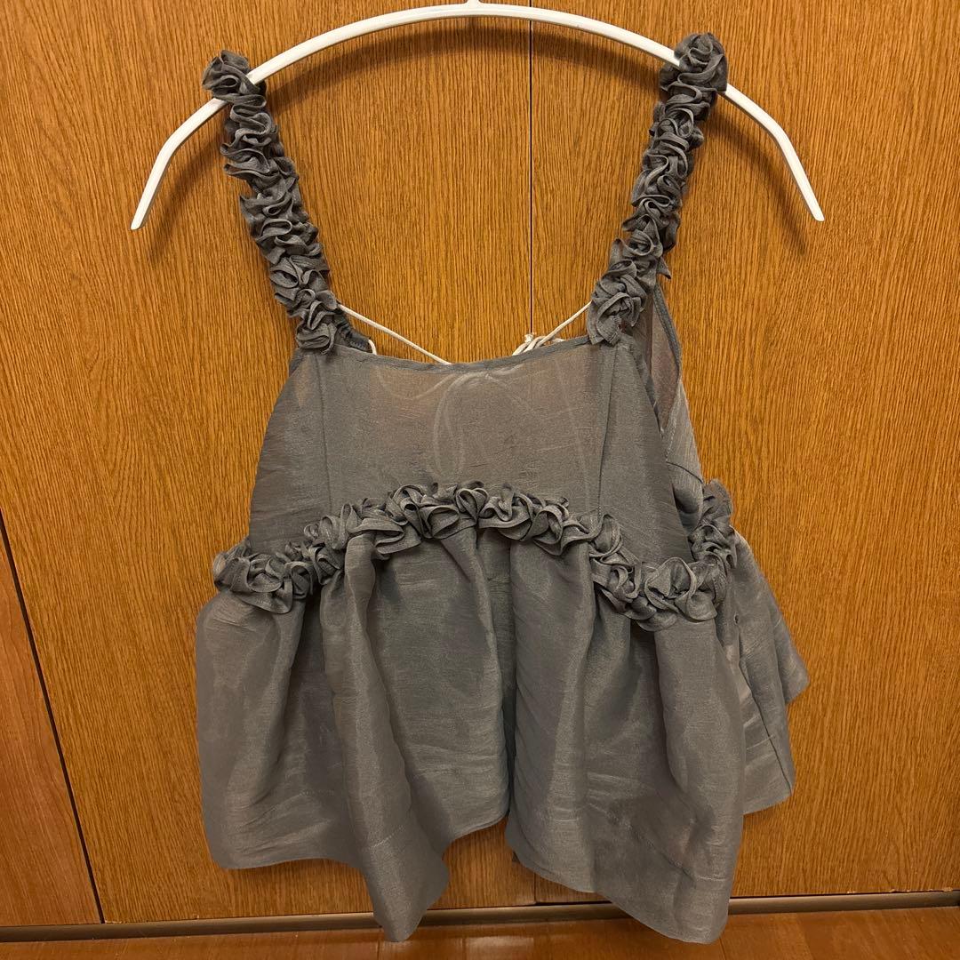 の*】様 Bibiy CHLOE PEPURAMU BUSTIER グレー