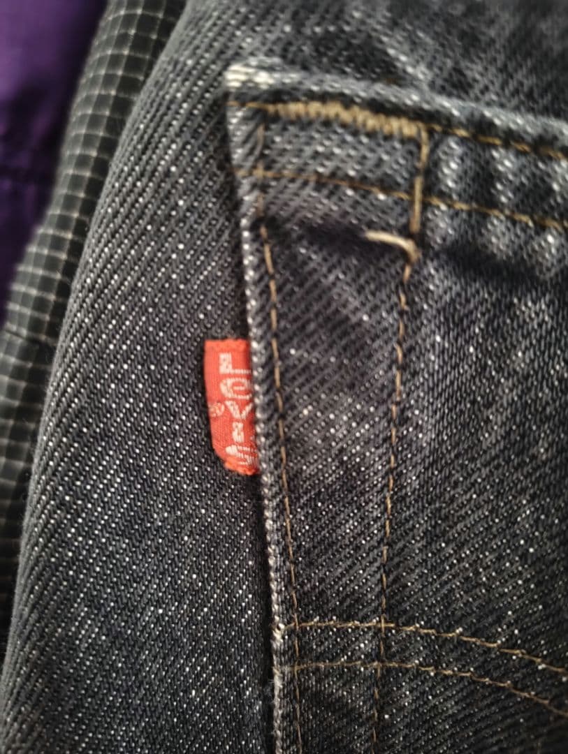 き*ん様 希少！84年！ Levi's 501-0658 先染めブラック 内股シ