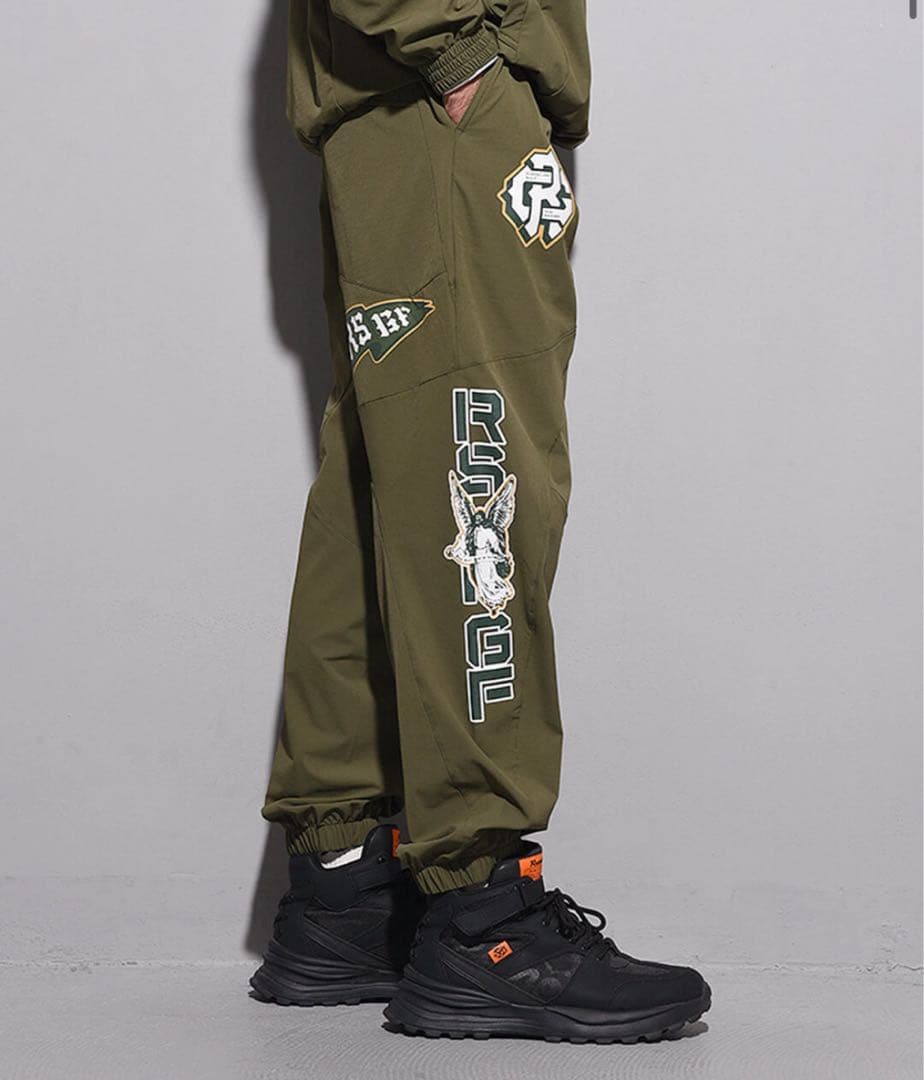 新品　ラッセルノ　パンツ　ジョガー　春夏　ストレッチ　ウエストゴム　カーキ　5