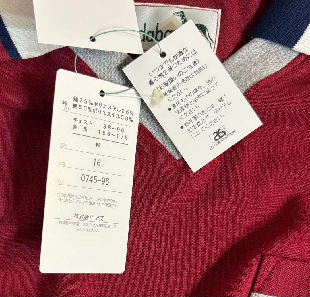 新品 タグ付き adabat メンズ ポロシャツ ゴルフウェア 半袖 L