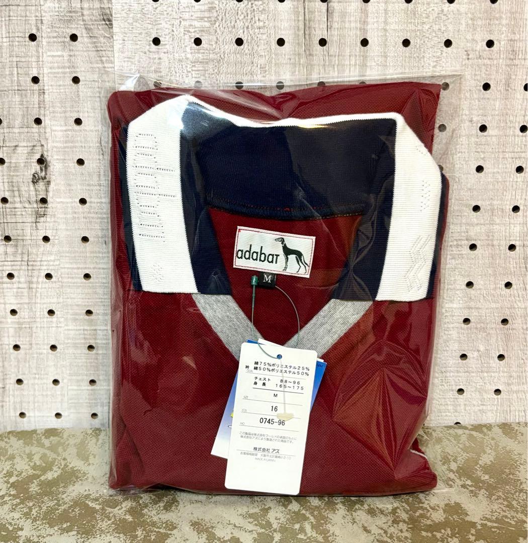 新品 タグ付き adabat メンズ ポロシャツ ゴルフウェア 半袖 L
