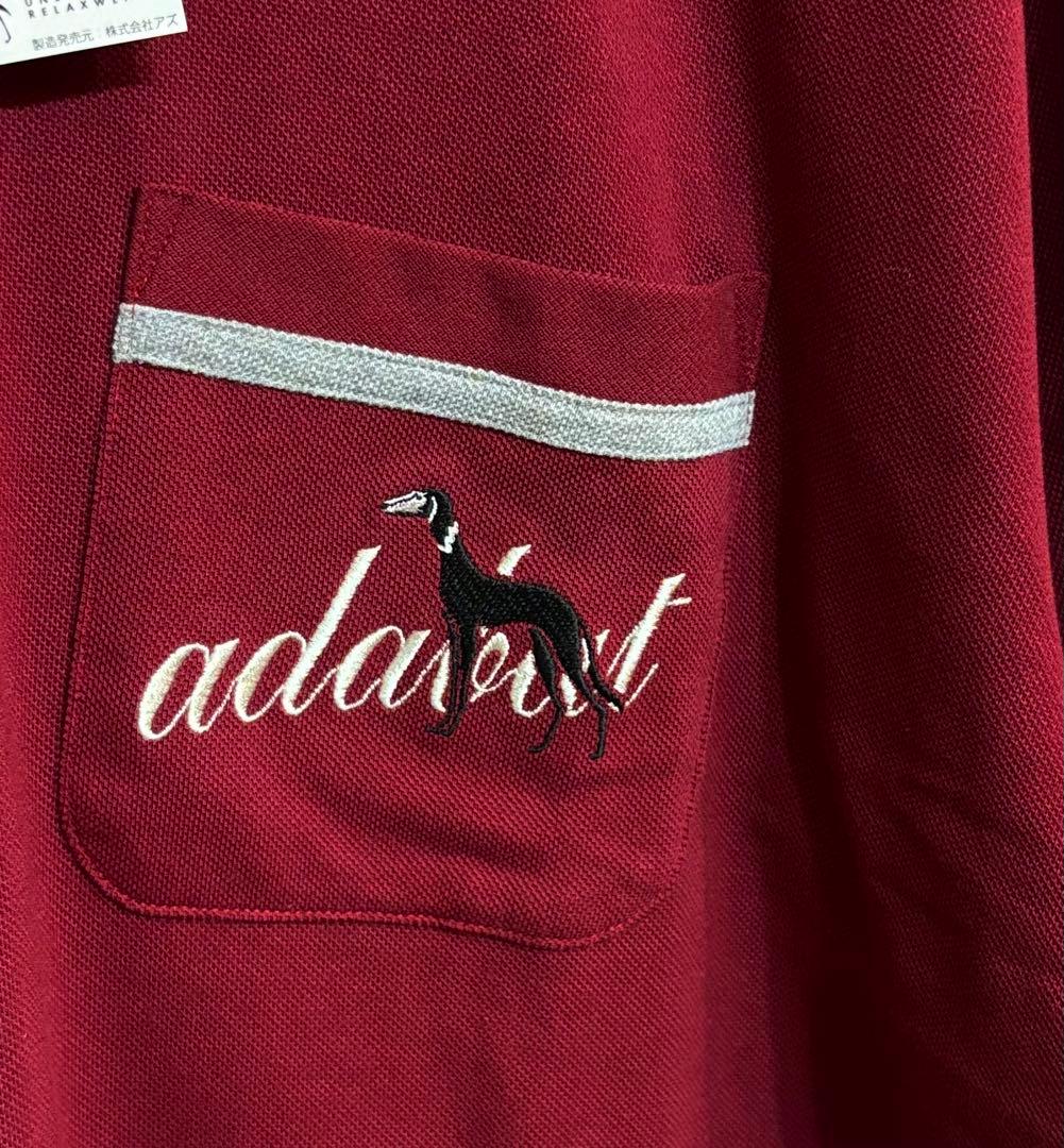 新品 タグ付き adabat メンズ ポロシャツ ゴルフウェア 半袖 L