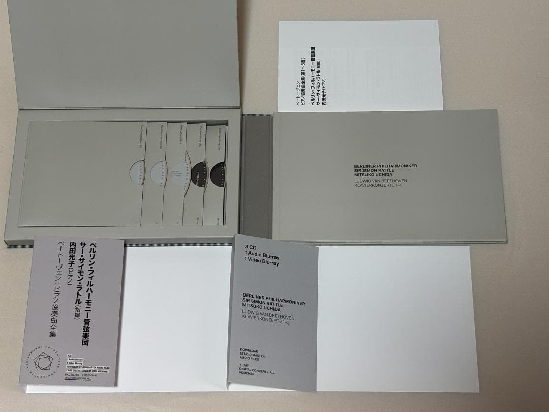 ３CD＋2Blu-ray　内田光子（P）　ベートーヴェン・ピアノ協奏曲全集