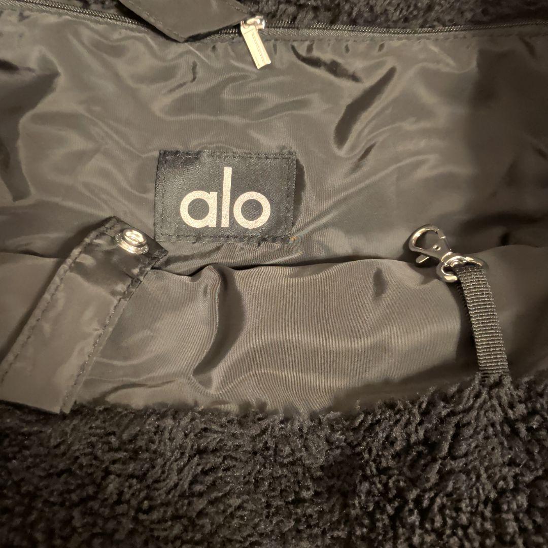 alo　aloyoga　ボアバック　ジムバック　ブラック