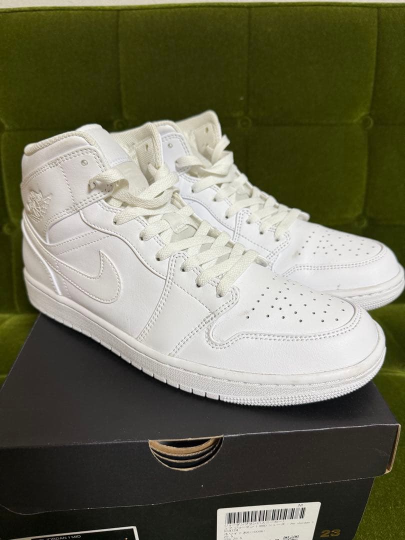 AIR JORDAN 1 MID ホワイト ※28.5cm