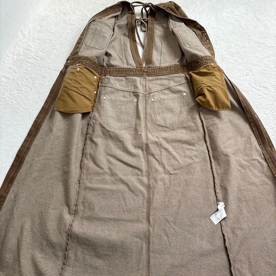 ワンピース AMERI ADORABLE BACK RIBBON DENIM DRESS