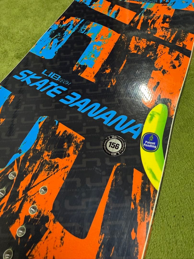 【美品】LIB TECH SKATE BANANA156/FLUX スノーボード