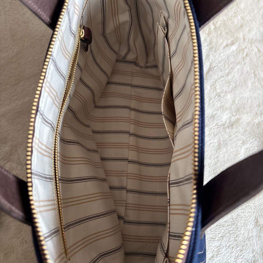 BEERBELLY ビアベリー 2WAY トートバッグ キャンバス×本革