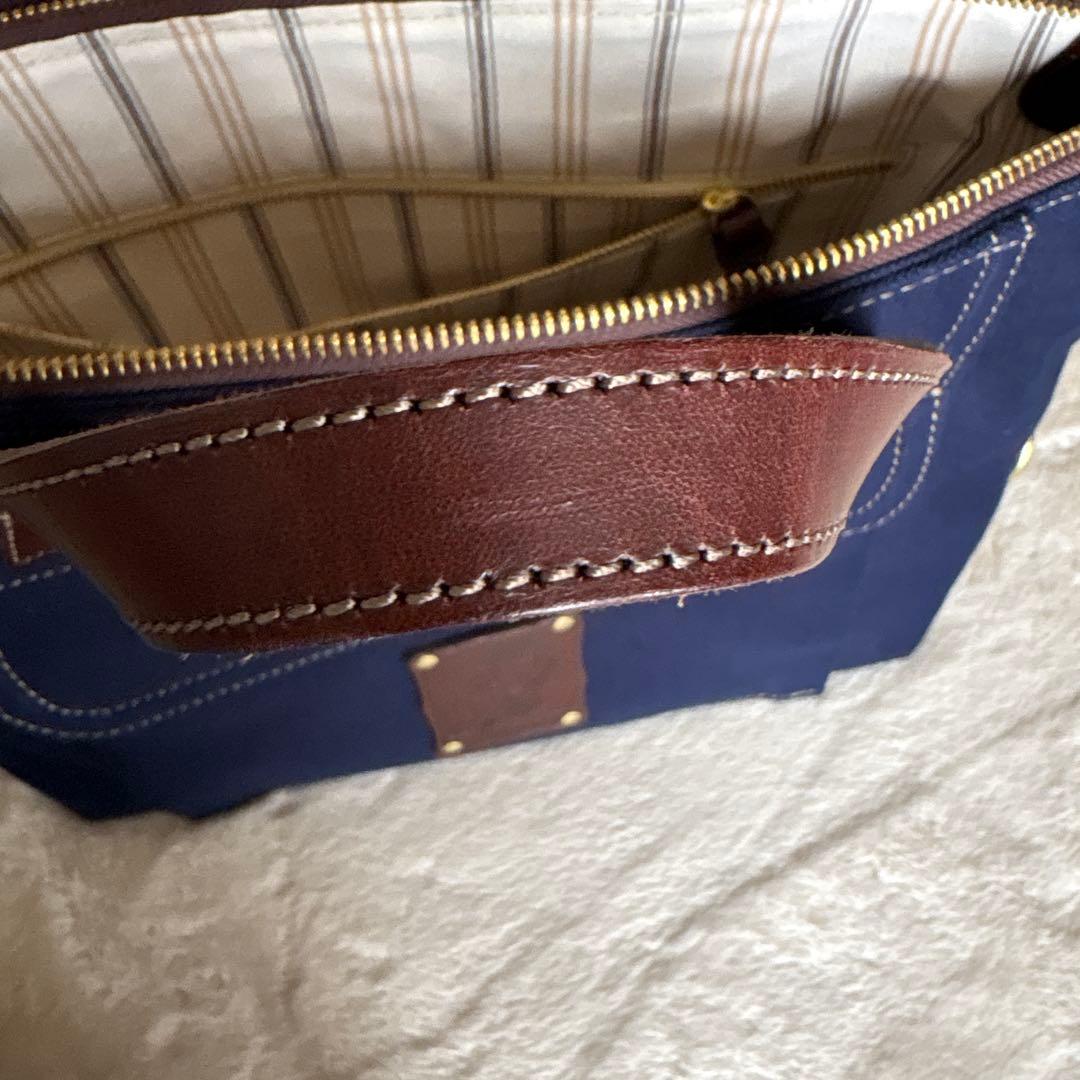 BEERBELLY ビアベリー 2WAY トートバッグ キャンバス×本革