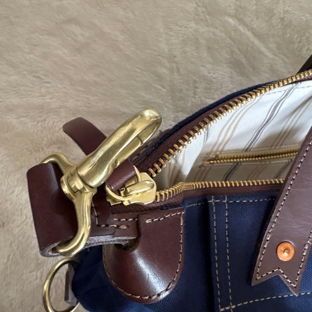 BEERBELLY ビアベリー 2WAY トートバッグ キャンバス×本革