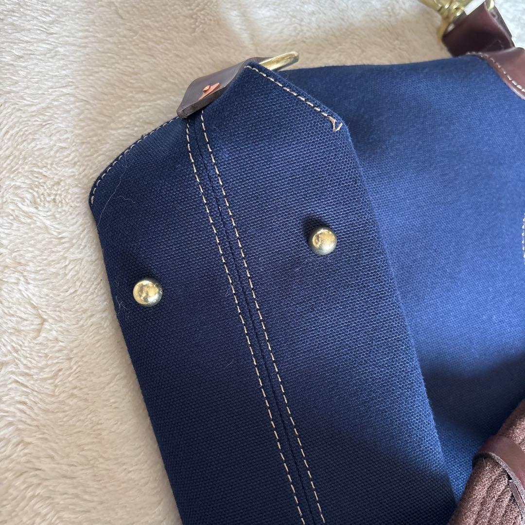 BEERBELLY ビアベリー 2WAY トートバッグ キャンバス×本革