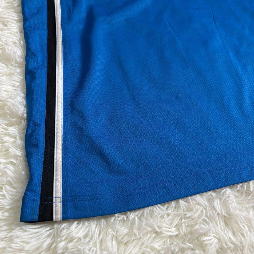 リーボック ゲームシャツ バスケット ブラック ブルー ノースリーブ B100